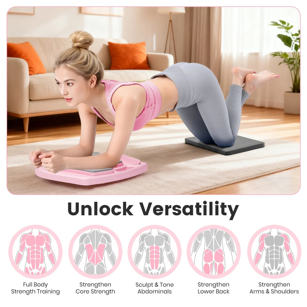 BIMME 7 in 1 Foldable Pilates Board, Pilates Reformer Set