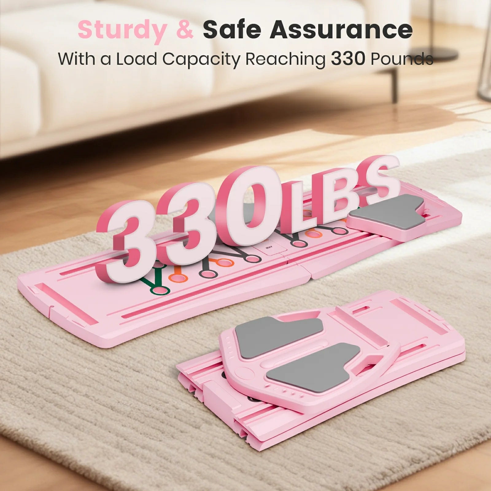 BIMME 7 in 1 Foldable Pilates Board, Pilates Reformer Set